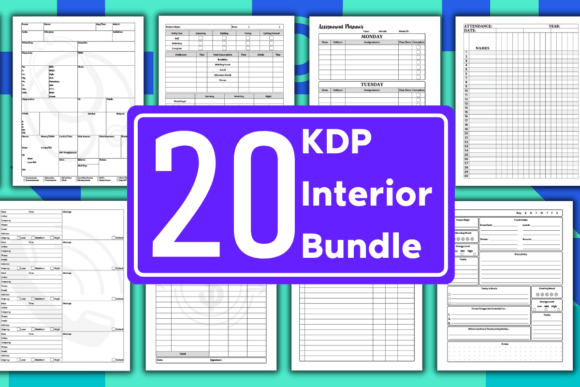 Download KDP Bundle Pack 20 Editable Templates - Bundle pack Collection