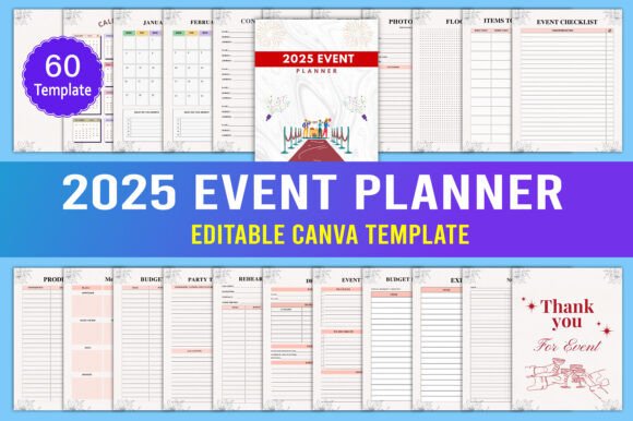 Download 2025 Event Planner Canva - Premium Bundle