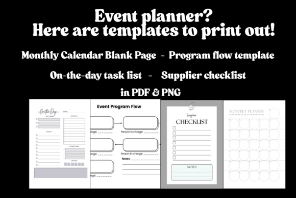 Download Event Planner Template Lists Printables - Premium Resources